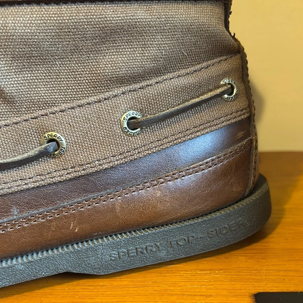 Sperry Brown Boat Shoes with Ankle Support